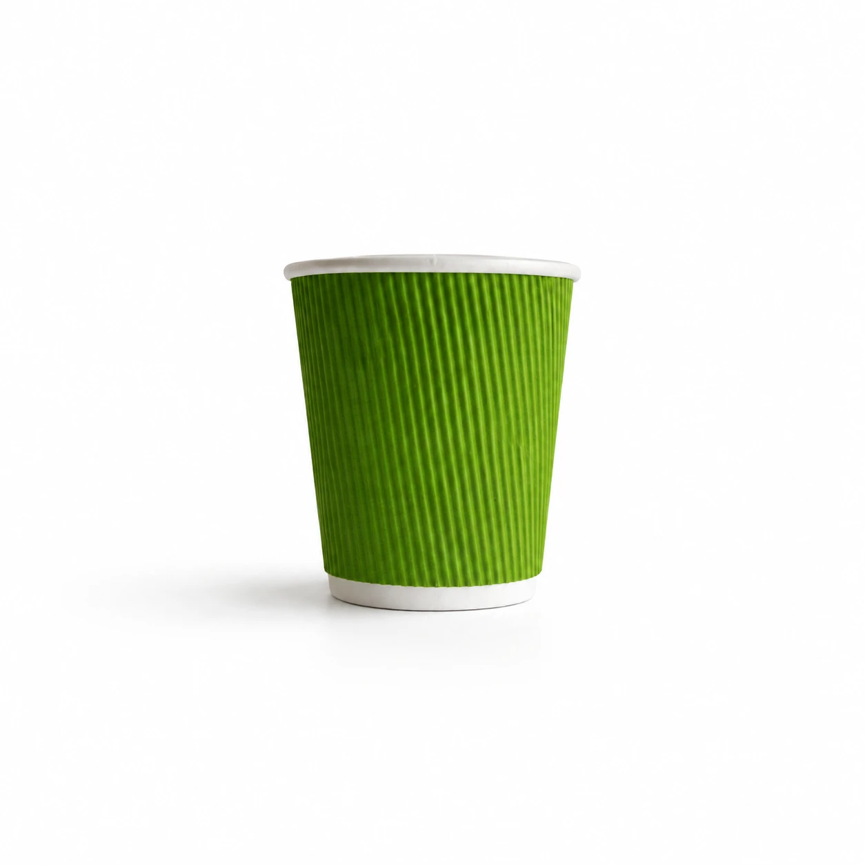 Plain green 120 millilitre insulated bio ripple cup