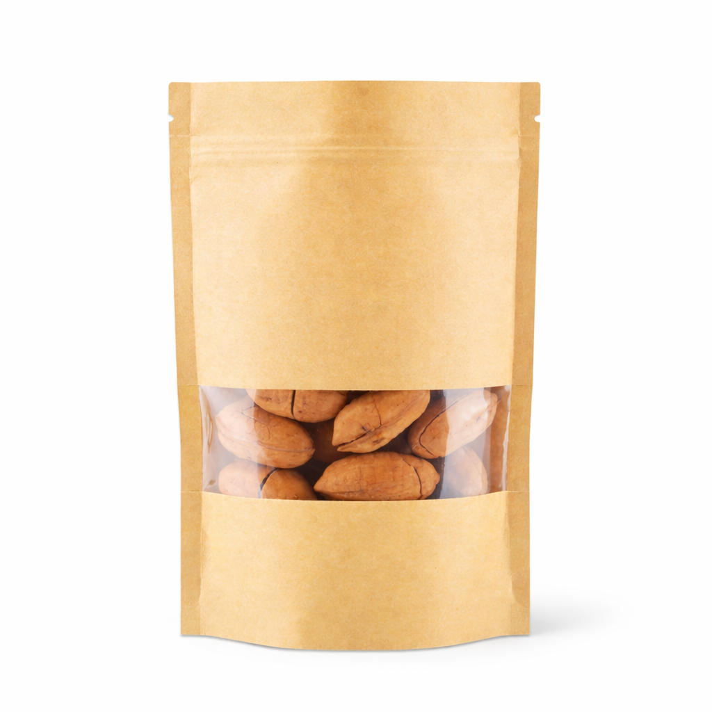 Ecosphere 100 gram kraft stand-up food pouch with zip lock